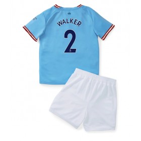 Baby Fußballbekleidung Manchester City Kyle Walker #2 Heimtrikot 2022-23 Kurzarm (+ kurze hosen)